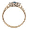 Gouden ring saffier en diamant | 14k | Den Bosch 